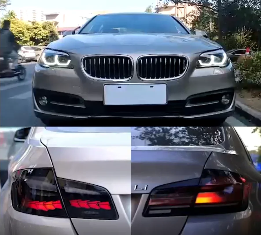 Автомобильные светодиодные фары, задний задний фонарь Angel eye DRL, дневные ходовые тормоза, указатель поворота для BMW 5 серии G38 F10 F18 11-21
Автомобильные светодиодные фары, задний задний фонарь Angel eye DRL, дневные ходовые тормоза, указатель поворота для BMW 5 серии G38 F10 F18 11-21