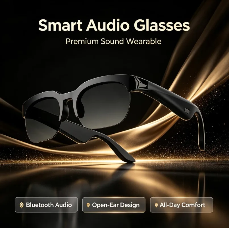 2026 New XG89 Smart Translation Sunglasses Wireless Open Ear Bluetooth Headset Glasses Anti UV HD Protective Lenses Fashion
2026 New XG89 Smart Translation Sunglasses Wireless Open Ear Bluetooth Headset Glasses Anti UV HD Protective Lenses Fashion