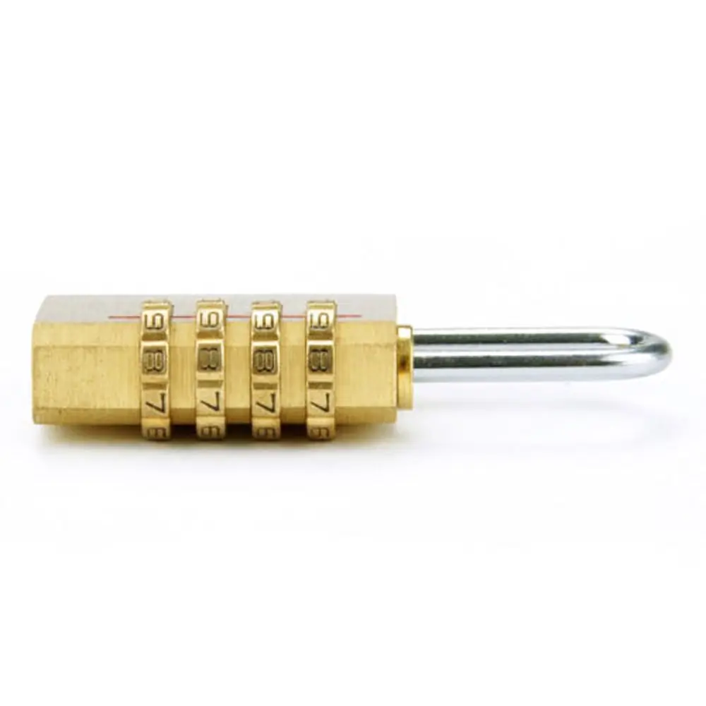Mini 4 Digits Number Resettable Code Locks Security Tool Padlock Password Lock Brass Combination Lock Password Code