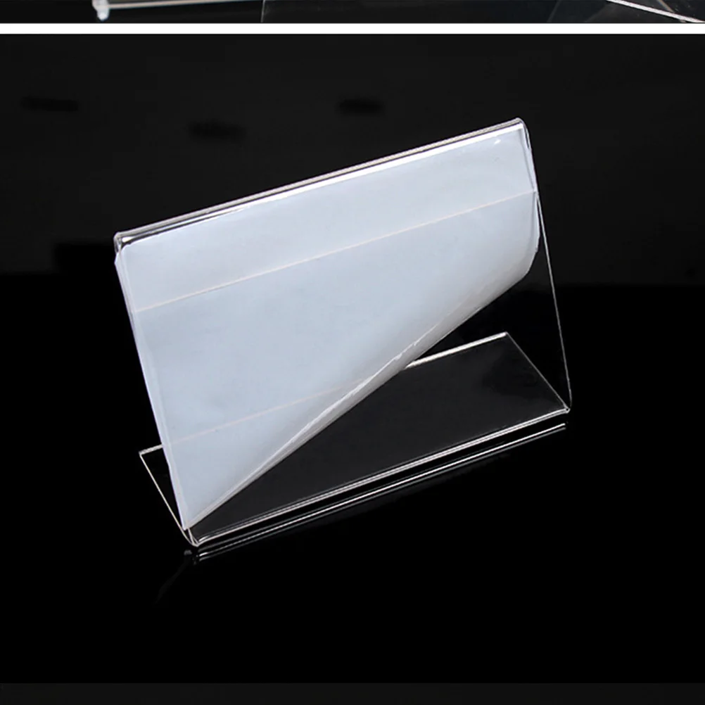 20pcs Acrylic Display Stand Clear Slanted L Shape Sign Holders for Card Menu Photo Office Supermarket Shop Store
20pcs Acrylic Display Stand Clear Slanted L Shape Sign Holders for Card Menu Photo Office Supermarket Shop Store