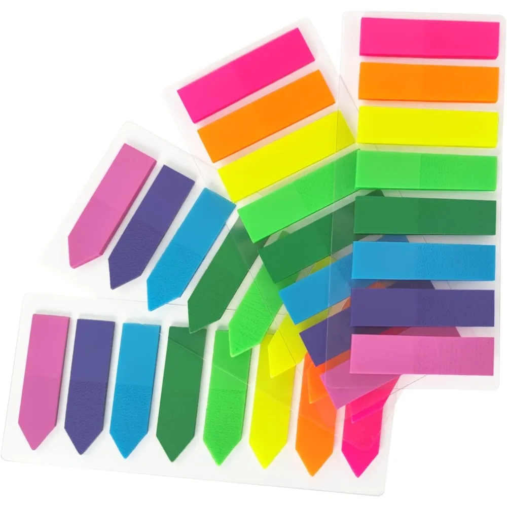 700pcs Unisex Colored Sticky Tabs Page Markers Translucent Arrow Flags Fluorescent Index Stickers for Notebook Office School
700pcs Unisex Colored Sticky Tabs Page Markers Translucent Arrow Flags Fluorescent Index Stickers for Notebook Office School
