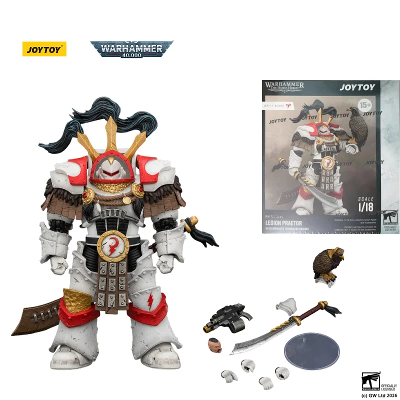 JOYTOY Warhammer 30K White Scars Legion Iron Circle Terminator Praetor 1/18 Scale JT03486 Sci-Fi Articulated Action Figure
JOYTOY Warhammer 30K White Scars Legion Iron Circle Terminator Praetor 1/18 Scale JT03486 Sci-Fi Articulated Action Figure