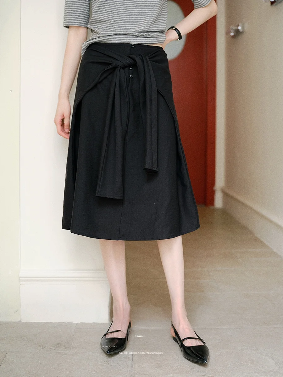 Lalaglow mat Sle Women's Midi Skirt Belted Loose Slimming Summer Commute Friendly Versatile Skirts Straight Cut
Lalaglow mat Sle Women's Midi Skirt Belted Loose Slimming Summer Commute Friendly Versatile Skirts Straight Cut