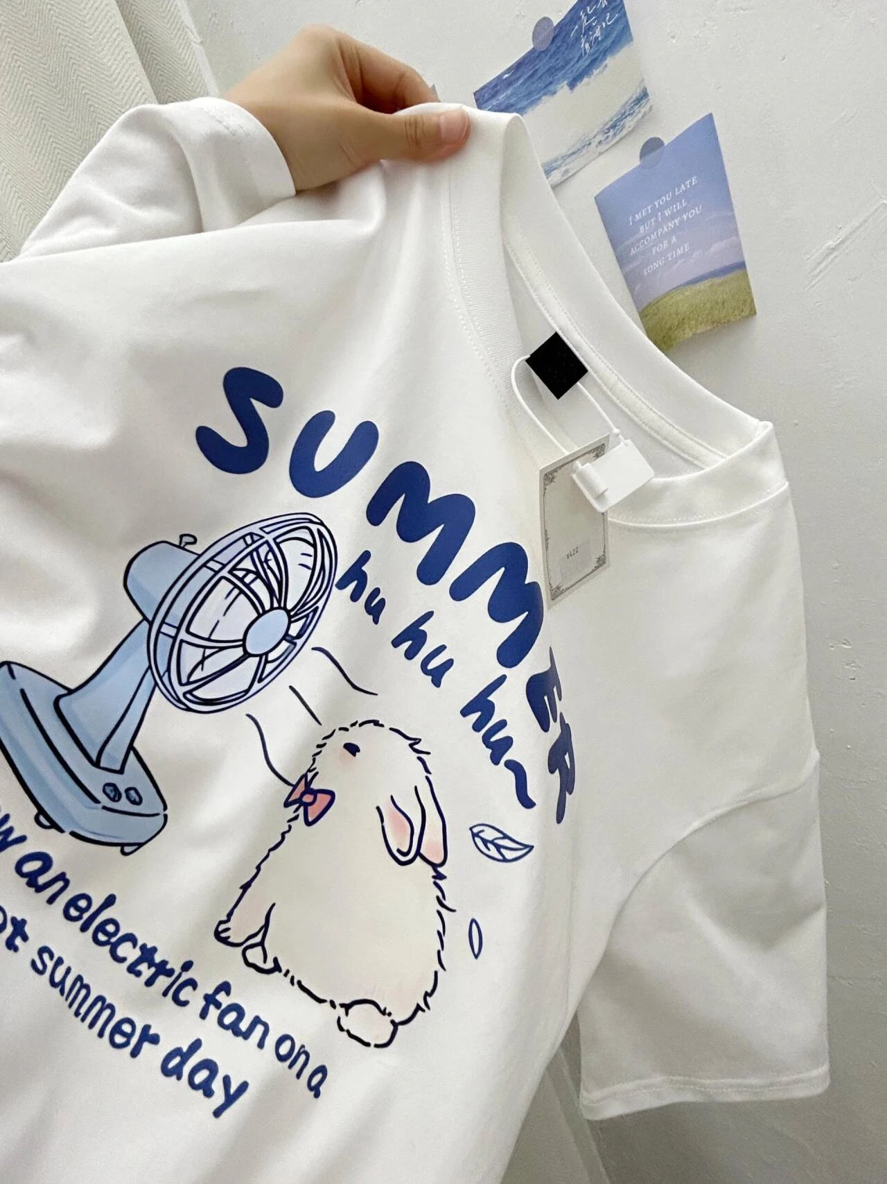 Cute Rabbit Print Pure Cotton ort Sve T-irt ex Loose Fit Summer Casual Top Youth Faion round Ne Tee
Cute Rabbit Print Pure Cotton ort Sve T-irt ex Loose Fit Summer Casual Top Youth Faion round Ne Tee