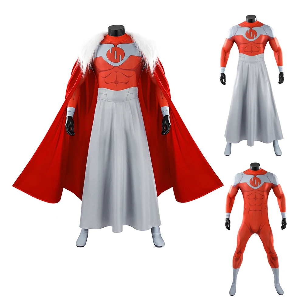 Anime Invincible Thragg Cosplay Costume Adults Men Grand Regent Jumpsuit Cloak Collar Halloween Xmas Party Outfits
Anime Invincible Thragg Cosplay Costume Adults Men Grand Regent Jumpsuit Cloak Collar Halloween Xmas Party Outfits