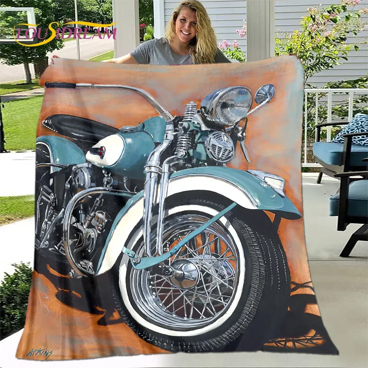 3D Retro Vintage Motorcycle Soft Plush Blanket,Flannel Blanket Throw Blanket for Living Room Bedroom Bed Sofa Picnic Cover Gift
3D Retro Vintage Motorcycle Soft Plush Blanket,Flannel Blanket Throw Blanket for Living Room Bedroom Bed Sofa Picnic Cover Gift