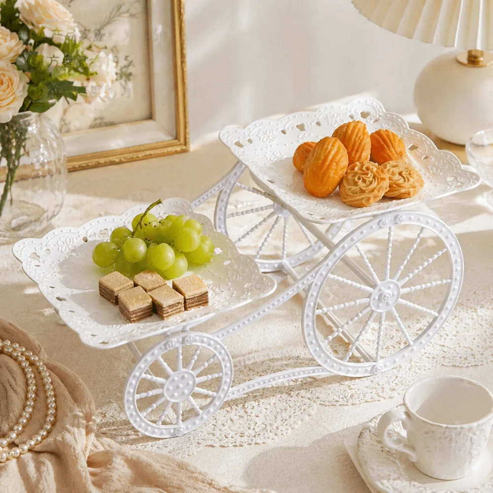 Decorations White Plastic Cake Stand Bicycle Model European Style Fruit Plate Multi-Tiered Party Display Rack Wedding
Decorations White Plastic Cake Stand Bicycle Model European Style Fruit Plate Multi-Tiered Party Display Rack Wedding