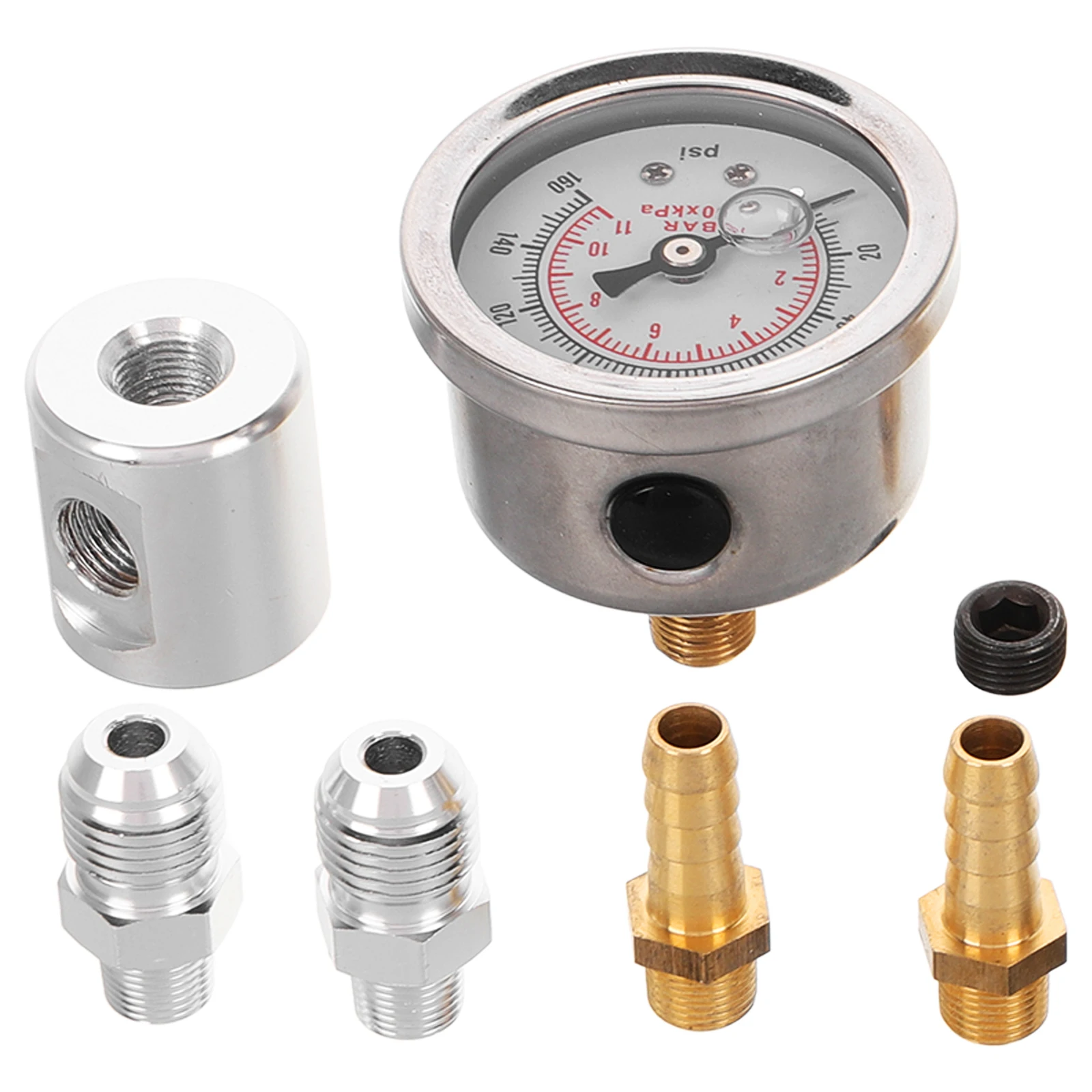 Universal Car Oil Pressure Gauge Kit Mechanical Fuel Gauges Adapters Automotive Replacement Accessory Real Time Monitoring
Universal Car Oil Pressure Gauge Kit Mechanical Fuel Gauges Adapters Automotive Replacement Accessory Real Time Monitoring