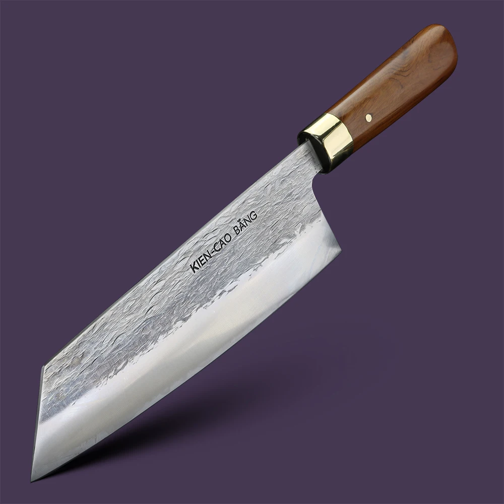 Chef's knife, hand forged high chromium carbon stainless steel kitchen knife, solid wood handle, meat cutting knife
Chef's knife, hand forged high chromium carbon stainless steel kitchen knife, solid wood handle, meat cutting knife