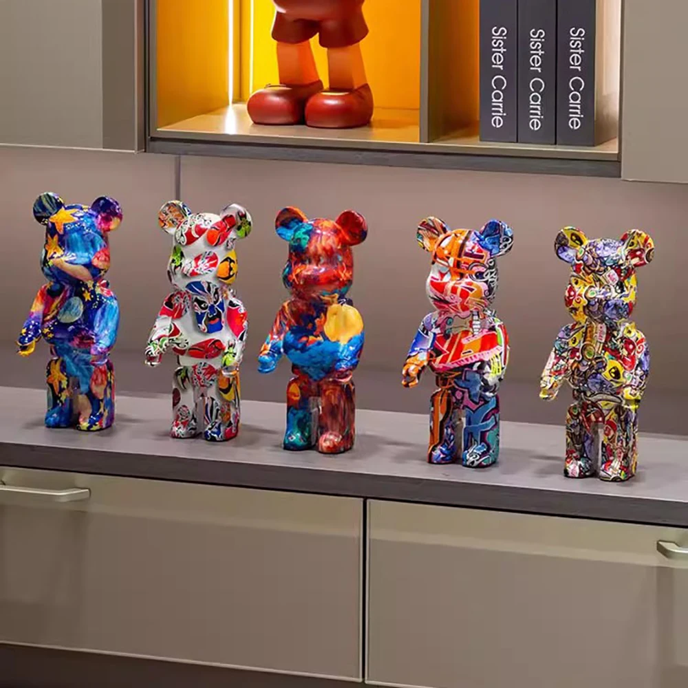 Bearbrick Resin Material Ornaments 26 cm Height TV Cabinet Wine Cabinet Decoration Building Block Bear Decorations Gifts Doll
Bearbrick Resin Material Ornaments 26 cm Height TV Cabinet Wine Cabinet Decoration Building Block Bear Decorations Gifts Doll