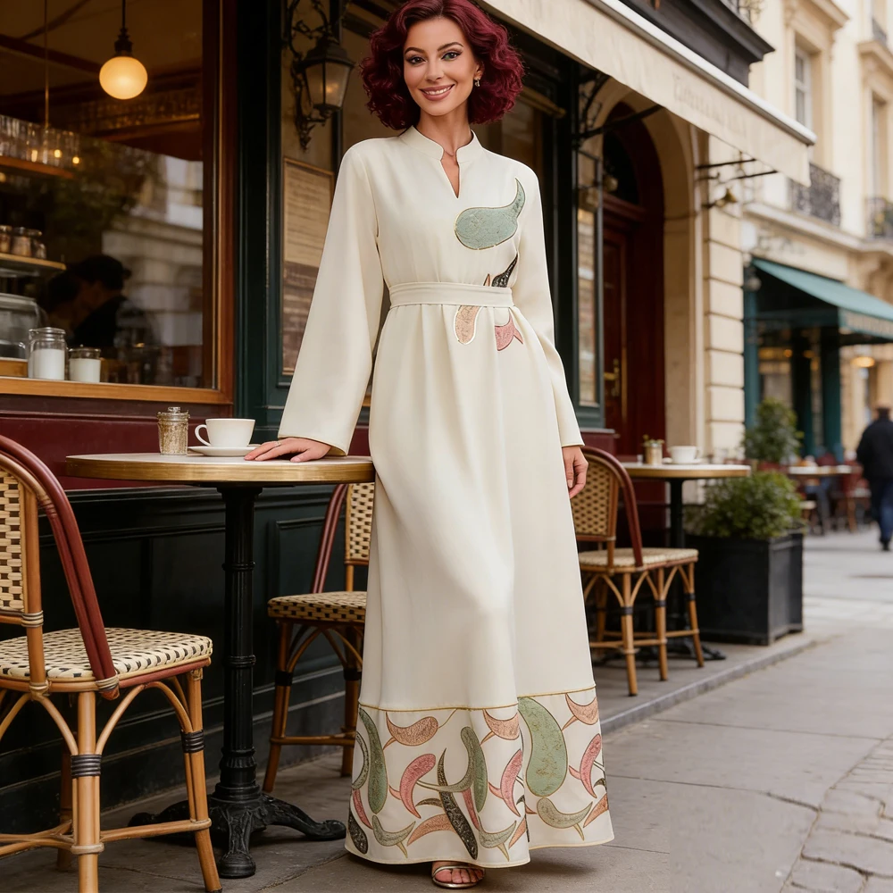 Eid Djellaba Ramadan Muslim Women Maxi Dress Embroidery Abaya Dubai Kaftan Islam Jalabiya Morocco Caftan Femme Robe Gown Abayas
Eid Djellaba Ramadan Muslim Women Maxi Dress Embroidery Abaya Dubai Kaftan Islam Jalabiya Morocco Caftan Femme Robe Gown Abayas