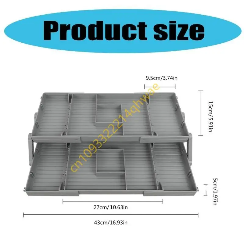 2 Tiers Drawer Organiser Collapsible Drawer Organiser Expandable Desk Organiser Trays Office Supplies for Desk
2 Tiers Drawer Organiser Collapsible Drawer Organiser Expandable Desk Organiser Trays Office Supplies for Desk