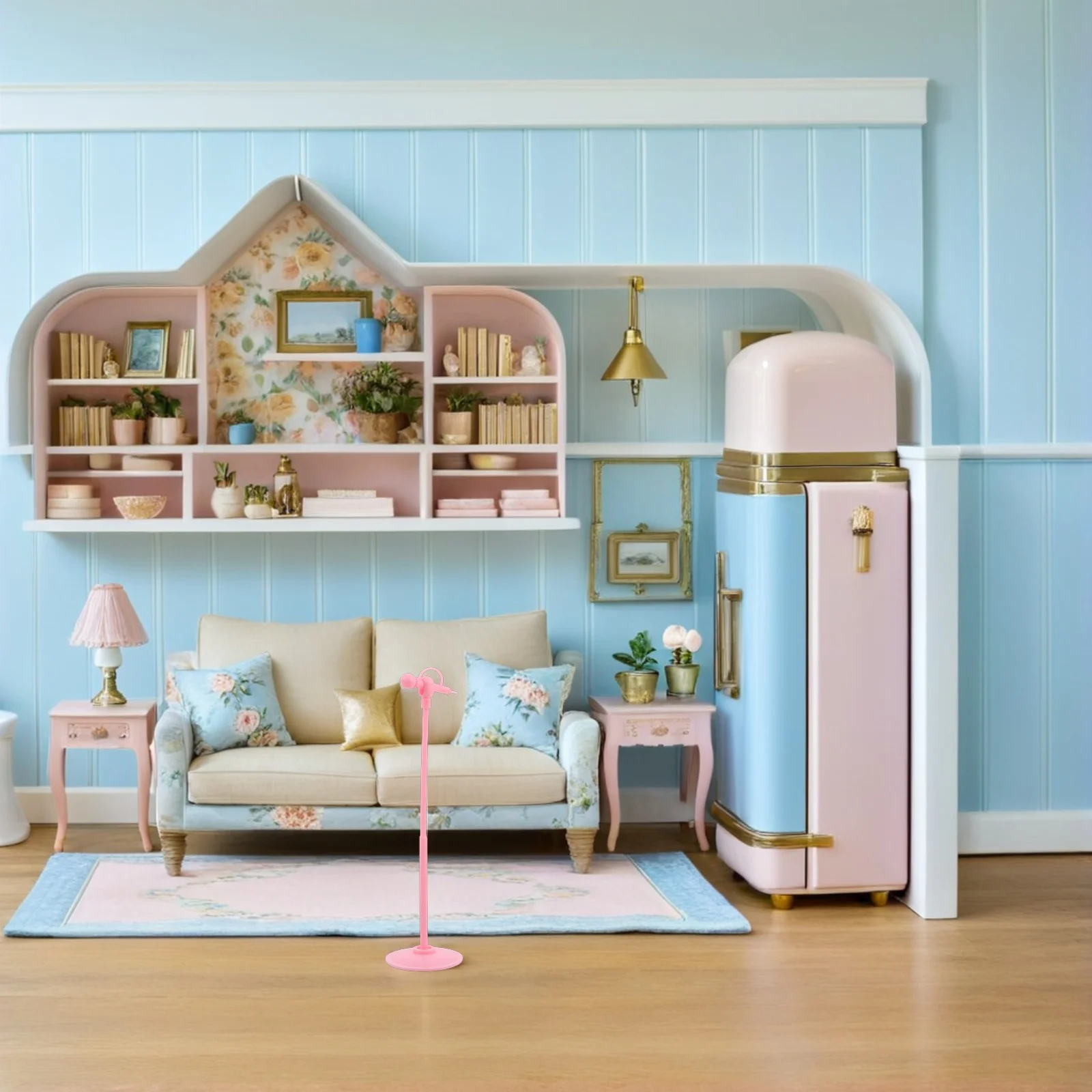 Children's Mini Microphone Kids Pretend Dollhouse Miniature Accessories Metal Stand Recording Equipment Furniture Music
Children's Mini Microphone Kids Pretend Dollhouse Miniature Accessories Metal Stand Recording Equipment Furniture Music