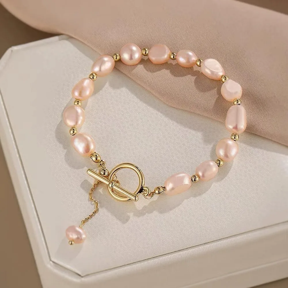 Dainashi 6-7mm Baroque Natural Freshwater Pearl Pendant Bracelets OT Slider Chain 18cm Adjustable Women's Hand Bracelets Jewelry
Dainashi 6-7mm Baroque Natural Freshwater Pearl Pendant Bracelets OT Slider Chain 18cm Adjustable Women's Hand Bracelets Jewelry