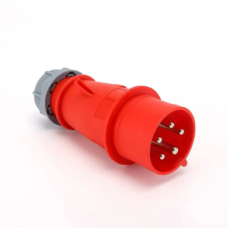 IEC60309 Waterproof CEE Industrial Connector Plug 5Pin 32A 380V-415V 3P+E+N IP44
IEC60309 Waterproof CEE Industrial Connector Plug 5Pin 32A 380V-415V 3P+E+N IP44
