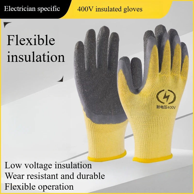 400V Electrician Low-voltage Insulated Gloves for Live Work, Rubber Flexible Anti Slip Wear-resistant Insulated Gloves
400V Electrician Low-voltage Insulated Gloves for Live Work, Rubber Flexible Anti Slip Wear-resistant Insulated Gloves