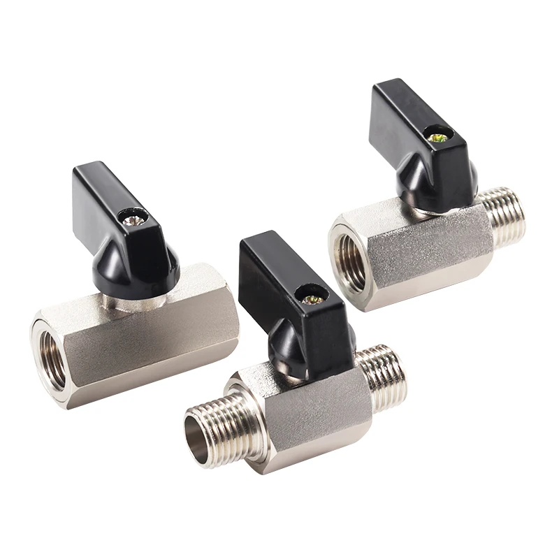 Brass Ball Valve 1/8" 1/4" 3/8" 1/2" BSP Threaded Mini Air Compressor Valve
Brass Ball Valve 1/8" 1/4" 3/8" 1/2" BSP Threaded Mini Air Compressor Valve