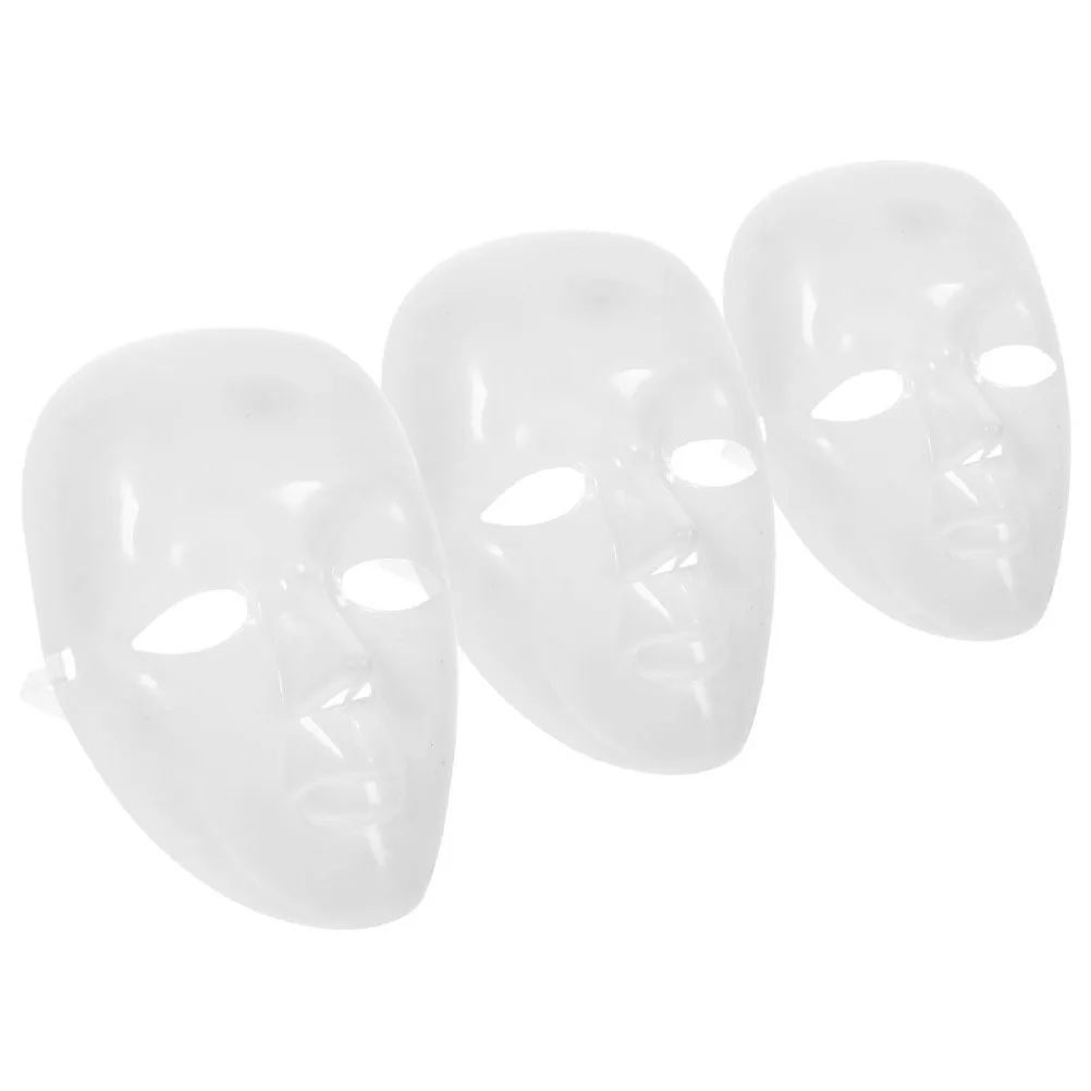 3 Pcs Halloween Blank Paintable Mask Diy White Masks Masquerade Carnival Costume PP Cosplay Party 
3 Pcs Halloween Blank Paintable Mask Diy White Masks Masquerade Carnival Costume PP Cosplay Party