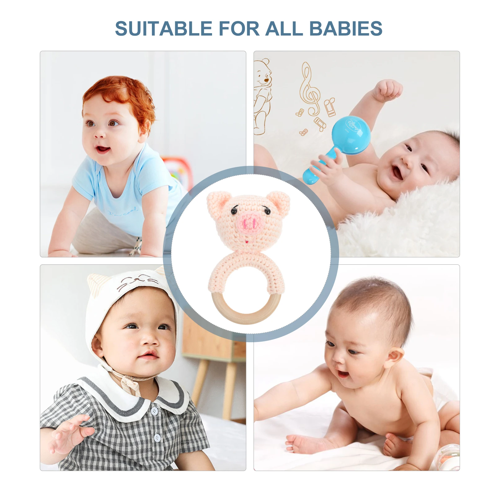 Toys Ring Shaker Grasp Shake H Bell Pacifying Early Education Sensory Toddler Infant Pig Bracelet
Toys Ring Shaker Grasp Shake H Bell Pacifying Early Education Sensory Toddler Infant Pig Bracelet