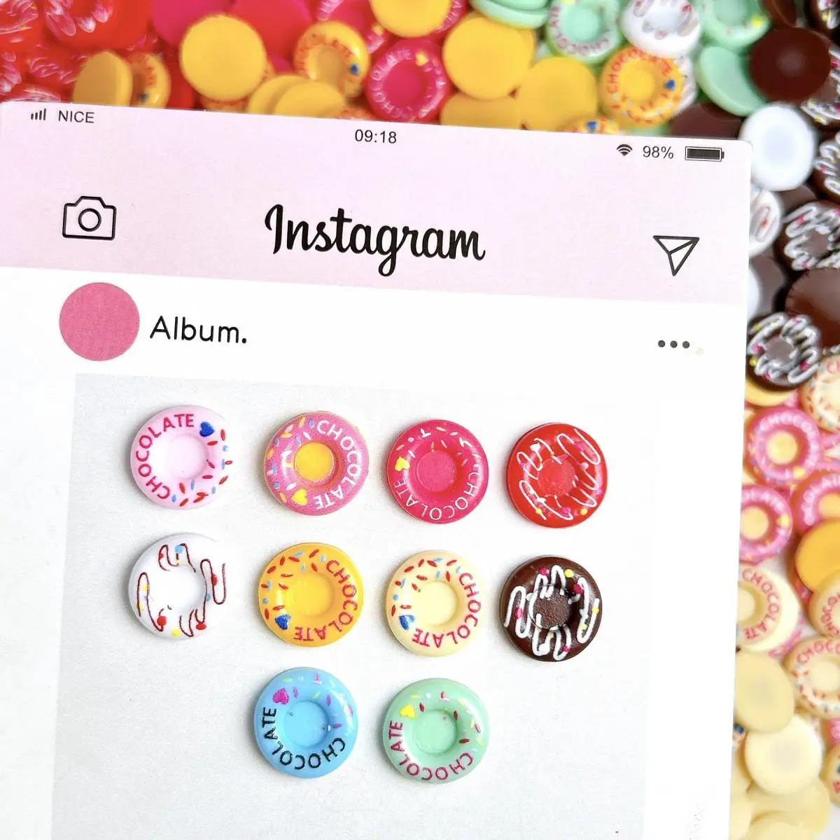 3D Resin Colorful Cute Donut Nail Charms Kawaii Glow in the Dark Round Shaped Nail Art Decoration Manicure DIY Accessories
3D Resin Colorful Cute Donut Nail Charms Kawaii Glow in the Dark Round Shaped Nail Art Decoration Manicure DIY Accessories