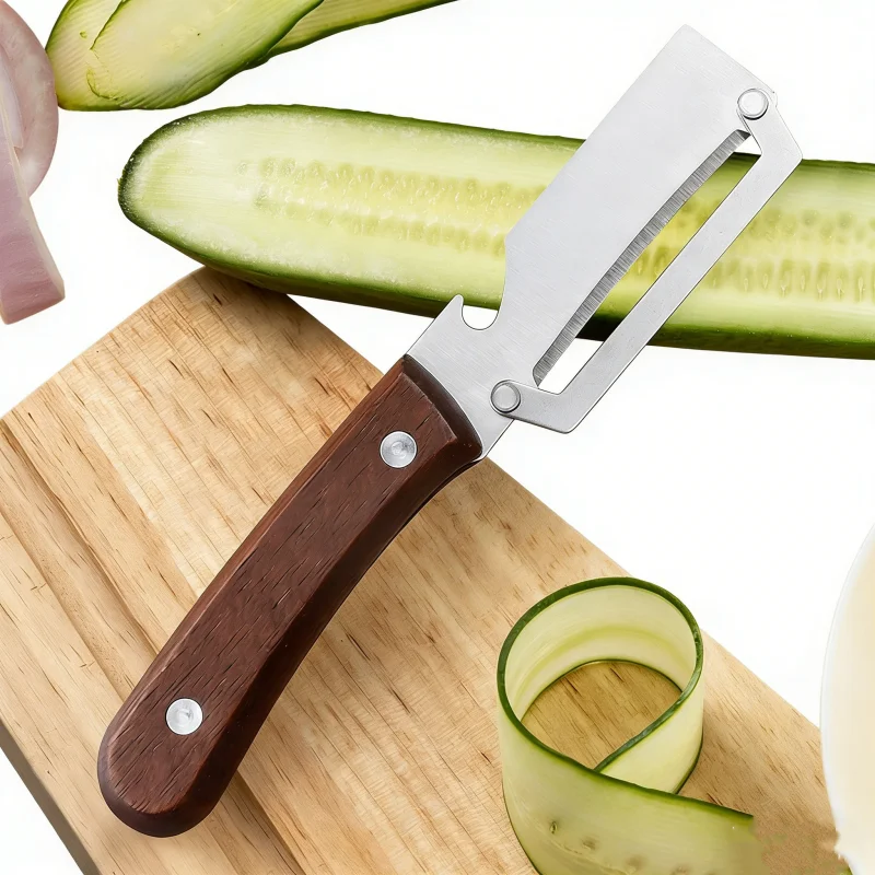 Stainless Steel Peeler with Wooden Handle for Peeling and Slicing Fruits and Vegetables | Durable and Smooth Operation
Stainless Steel Peeler with Wooden Handle for Peeling and Slicing Fruits and Vegetables | Durable and Smooth Operation