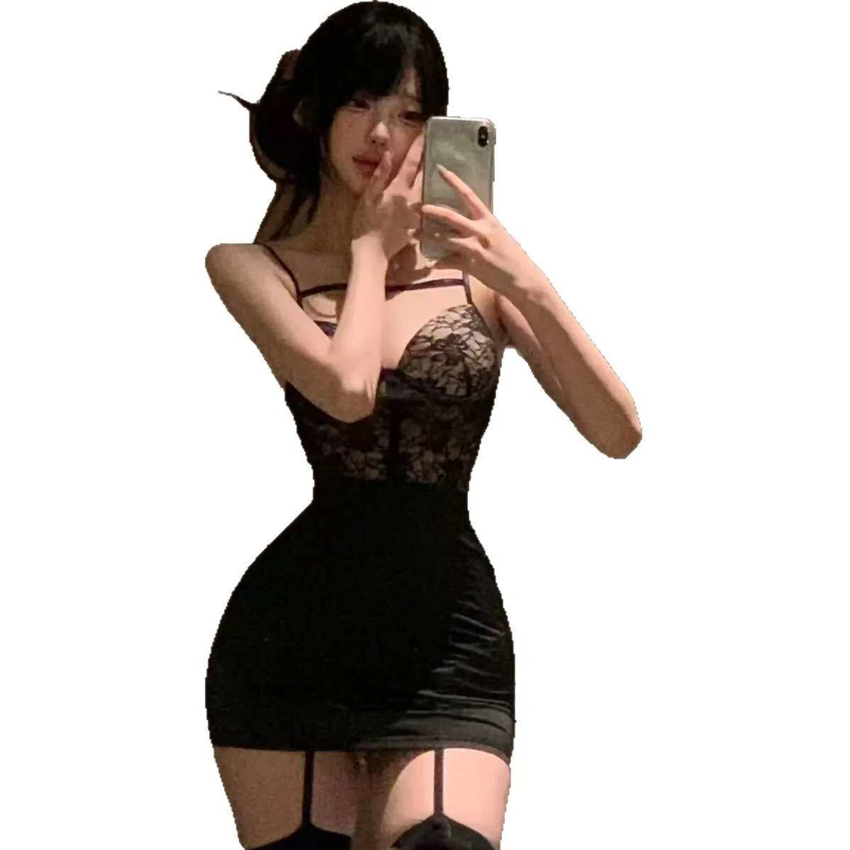 Sexy Nightdress New Lace Underwire Chest Pad Bodycon Flirting Sexy Backless Deep V Suspenders Sleeveless Dress Pure Desire FA3Y
Sexy Nightdress New Lace Underwire Chest Pad Bodycon Flirting Sexy Backless Deep V Suspenders Sleeveless Dress Pure Desire FA3Y