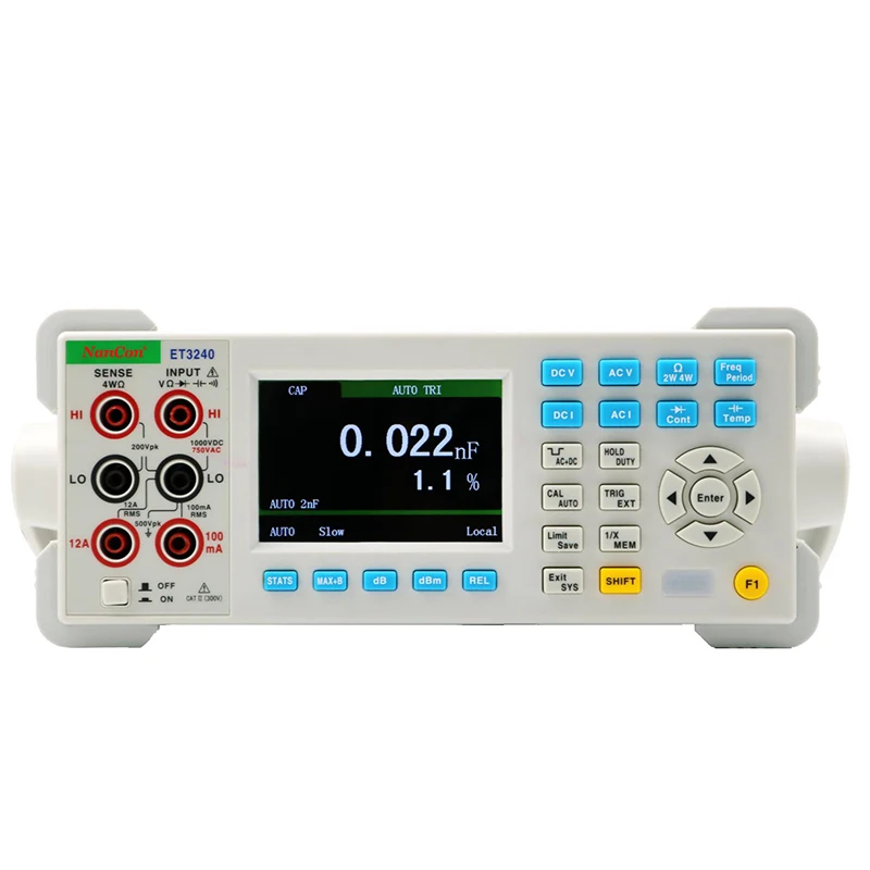 NanCon ET3240 Series4 1/2 24000 Readings Bench Electric Multi Meter Digital Analog Smart Multimeters Tester With Pen Probe
NanCon ET3240 Series4 1/2 24000 Readings Bench Electric Multi Meter Digital Analog Smart Multimeters Tester With Pen Probe