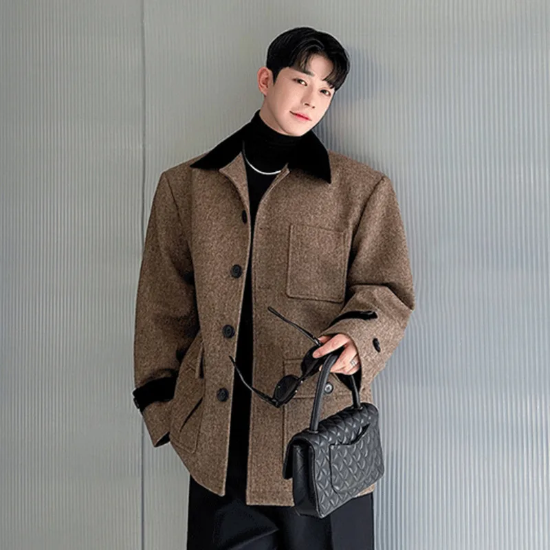 SYUHGFA Korean Style Multiple Pockets Men's Woolen Jackets Velvet Turn Down Collar Casual 2024 Autumn Loose Male Coat Menswear
SYUHGFA Korean Style Multiple Pockets Men's Woolen Jackets Velvet Turn Down Collar Casual 2024 Autumn Loose Male Coat Menswear