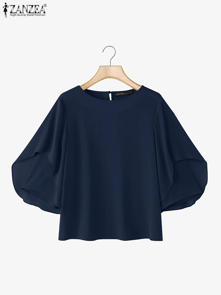 ZANZEA Fashion O Neck Blouses Women Work OL Tops 3/4 Sleeve Elegant Blusas 2025 Solid Color Casual Loose Tunics Oversized
ZANZEA Fashion O Neck Blouses Women Work OL Tops 3/4 Sleeve Elegant Blusas 2025 Solid Color Casual Loose Tunics Oversized