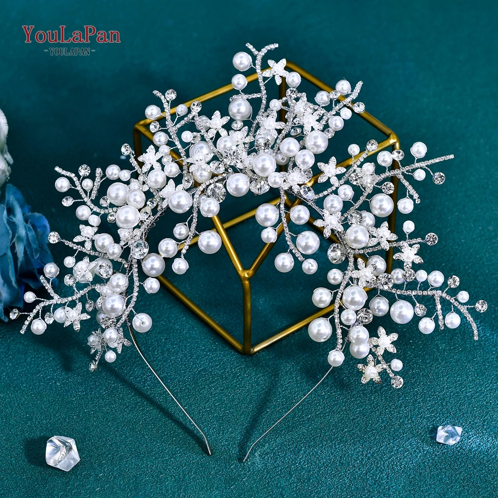 YouLaPan Gorgeous Bridal Pearl Crystal Crown Headwear Wedding Headpiece Hair Ornament Jewelry Women Hair Accessories HP955
YouLaPan Gorgeous Bridal Pearl Crystal Crown Headwear Wedding Headpiece Hair Ornament Jewelry Women Hair Accessories HP955