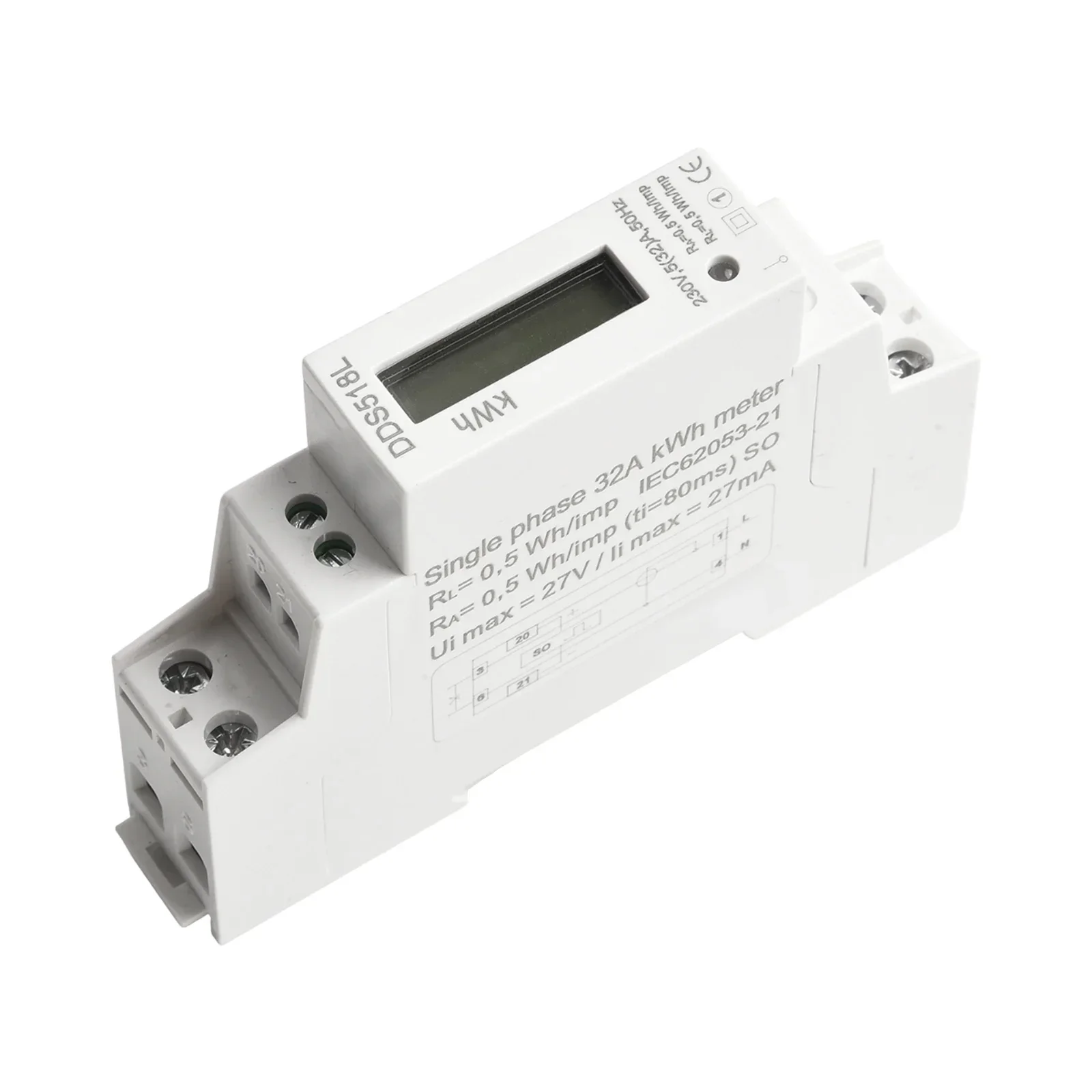 Однофазный счетчик электроэнергии AC230V/AC110V DDS518L ЖК-дисплей, однофазный счетчик энергии на рейке, электронный счетчик энергии 1P
Однофазный счетчик электроэнергии AC230V/AC110V DDS518L ЖК-дисплей, однофазный счетчик энергии на рейке, электронный счетчик энергии 1P
