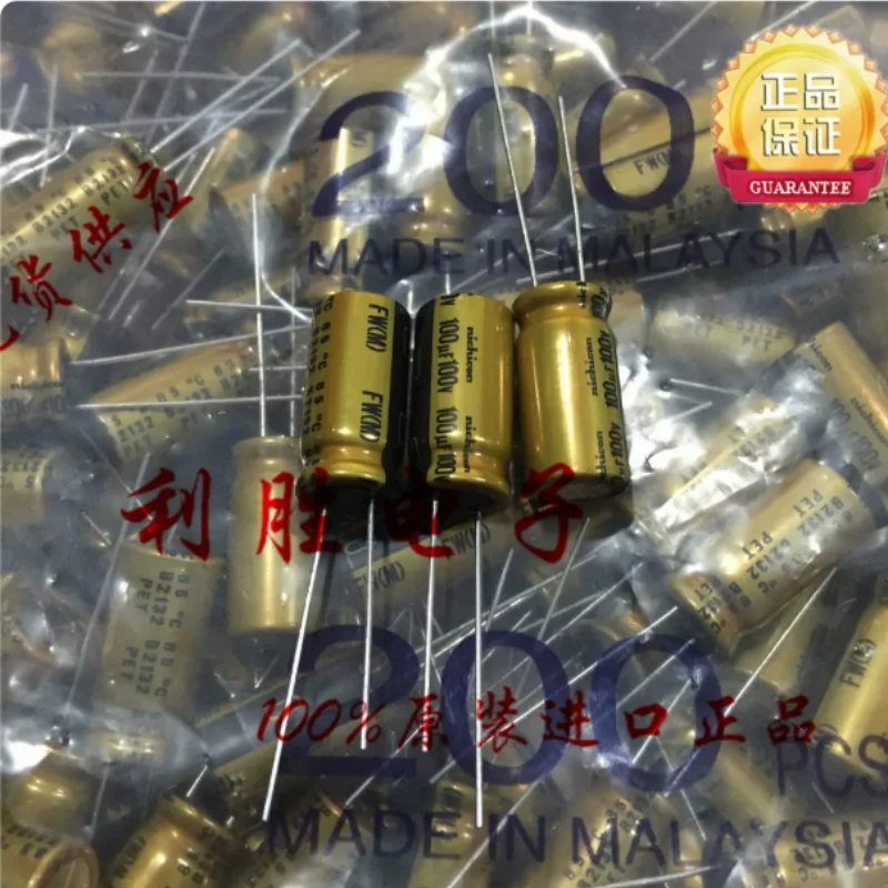 10PCS-100PCS 100UF 100V Japanese Nichicon Fever Audio Capacitor 100V100UF 10 * 20 FW Gold Shell
10PCS-100PCS 100UF 100V Japanese Nichicon Fever Audio Capacitor 100V100UF 10 * 20 FW Gold Shell