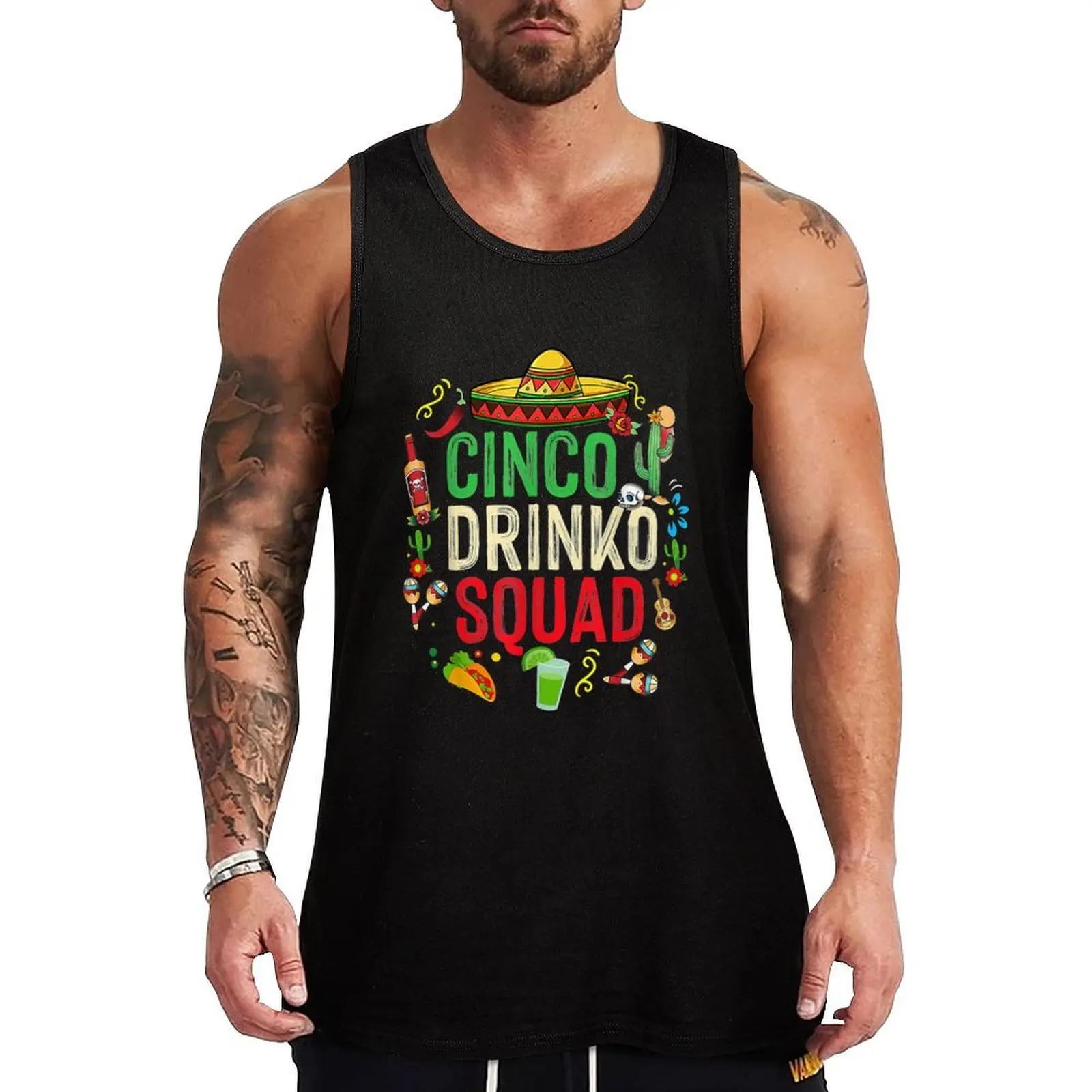 Cinco Drinko Squad Drinking Party Mexican Fiesta Tank Top sports vest gym accessories man summer 2025
Cinco Drinko Squad Drinking Party Mexican Fiesta Tank Top sports vest gym accessories man summer 2025