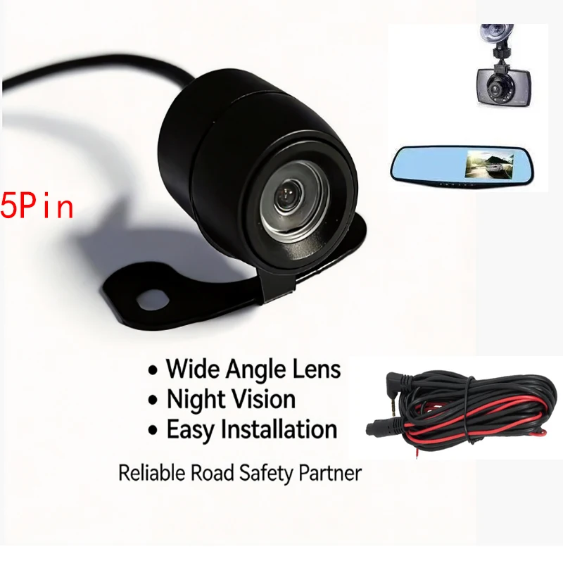 Камера для мониторинга парковки, встроенный видеорегистратор в зеркало заднего вида, 5-контактная, 720P HD, ночное видение, водонепроницаемая камера для парковки
Камера для мониторинга парковки, встроенный видеорегистратор в зеркало заднего вида, 5-контактная, 720P HD, ночное видение, водонепроницаемая камера для парковки