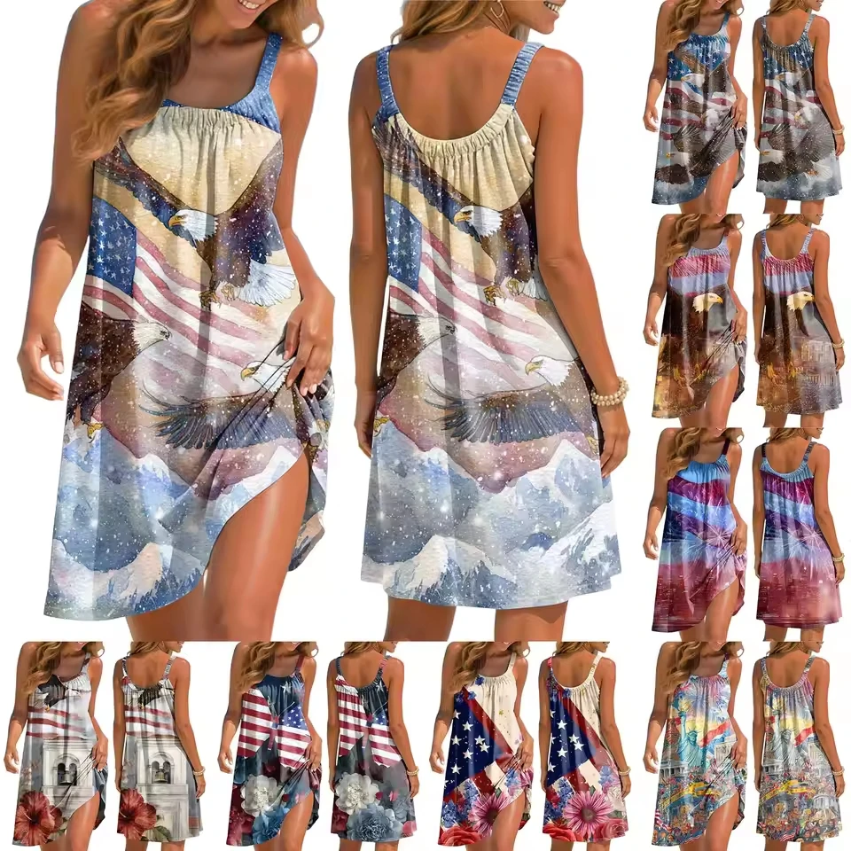 Lady 250th Anniversary Casual Short Sleeved Bralette Dress Beach Dress Elegant Casual Dresses Sling Dress
Lady 250th Anniversary Casual Short Sleeved Bralette Dress Beach Dress Elegant Casual Dresses Sling Dress