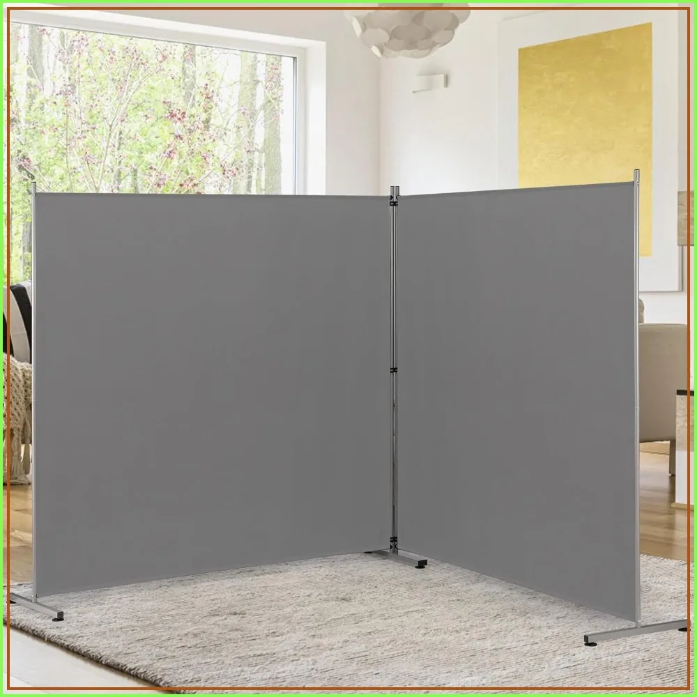 Indoor Room Divider, Portable Office Divider, Room Divider Wall Screen 2 Large Panel, Folding Partition Privacy Screen Walls for Room Separator 142" W x 71" H
Indoor Room Divider, Portable Office Divider, Room Divider Wall Screen 2 Large Panel, Folding Partition Privacy Screen Walls for Room Separator 142" W x 71" H