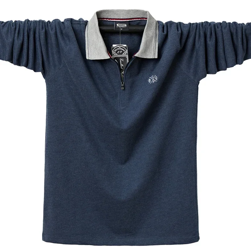 Autumn Men Polo Shirt Casual Fashion Cotton Male Top Tees Long Sleeve Turn-down Collar Men's Polo Shirts Zippers Large Size 6XL
Autumn Men Polo Shirt Casual Fashion Cotton Male Top Tees Long Sleeve Turn-down Collar Men's Polo Shirts Zippers Large Size 6XL