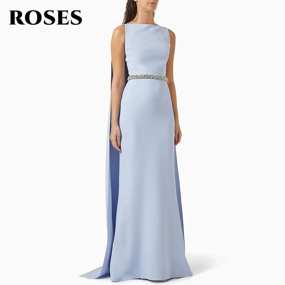 ROSES Небесно-голубые элегантные вечерние платья с круглым вырезом, ночное платье русалки с накидкой, атласное платье знаменитости без рукавов для женщин по индивидуальному заказу
ROSES Небесно-голубые элегантные вечерние платья с круглым вырезом, ночное платье русалки с накидкой, атласное платье знаменитости без рукавов для женщин по индивидуальному заказу