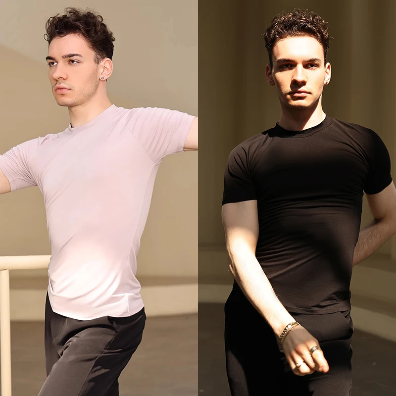 2025 New Men Latin Dance Tops Short Sleeves Slim Fit Top Adult Male Rumba Salsa Dance Clothes Practice Training Clothing BL16194
2025 New Men Latin Dance Tops Short Sleeves Slim Fit Top Adult Male Rumba Salsa Dance Clothes Practice Training Clothing BL16194