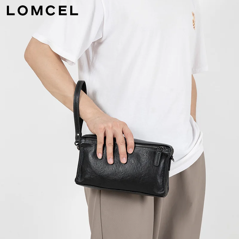 LOMCEL men's genuine leather crossbody bag, fashionable and versatile, top-grade cowhide single-shoulder bag, daily casual hand-
LOMCEL men's genuine leather crossbody bag, fashionable and versatile, top-grade cowhide single-shoulder bag, daily casual hand-