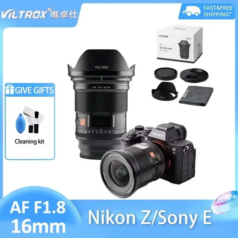 Широкоугольный объектив VILTROX 16mm F1.8 с автофокусом и большой апертурой для полнокадровых камер Sony A9II, A7III, Nikon Z, Z5, Z6, Z7, Z50, L Mount
Широкоугольный объектив VILTROX 16mm F1.8 с автофокусом и большой апертурой для полнокадровых камер Sony A9II, A7III, Nikon Z, Z5, Z6, Z7, Z50, L Mount