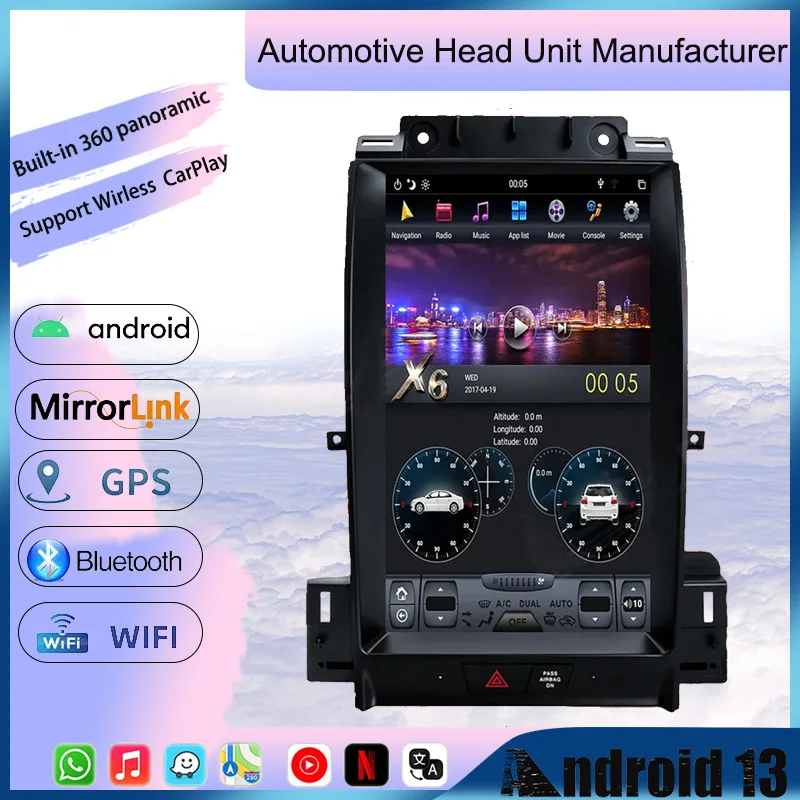 13.6'' Touch Screen Auto Radio GPS Navigation Android 13 Multimedia Stereo Player Car Video DVD For Ford Taurus 2010 2011-2019
13.6'' Touch Screen Auto Radio GPS Navigation Android 13 Multimedia Stereo Player Car Video DVD For Ford Taurus 2010 2011-2019