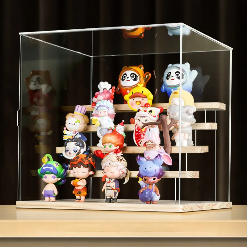 Acrylic Display Box With Wood Shelf Storage For Lego Hand-Made Doll Model Transparent Dust-Proof Cabinet Acrylic Organizer Case
Acrylic Display Box With Wood Shelf Storage For Lego Hand-Made Doll Model Transparent Dust-Proof Cabinet Acrylic Organizer Case