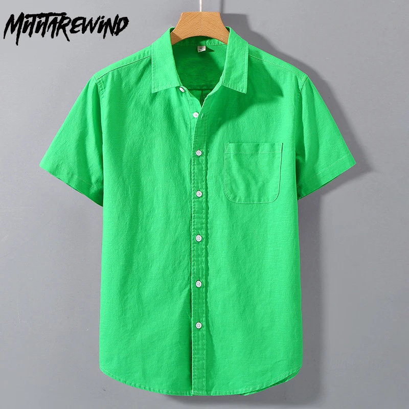Harajuku Shirt Summer Daily Causal Mens Short Sleeve Shirts Classic Lapel Cotton Linen Shirt with Pocket Simple Chemise Homme
Harajuku Shirt Summer Daily Causal Mens Short Sleeve Shirts Classic Lapel Cotton Linen Shirt with Pocket Simple Chemise Homme
