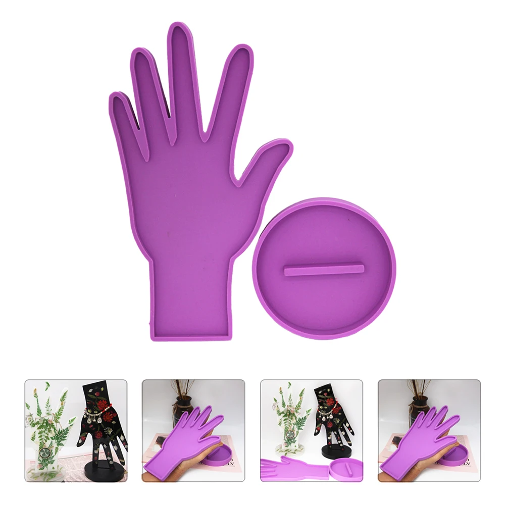 1 set Silicone Hand Jewelry Display Mold for Epoxy Casting Reusable Display Ornament Mold Craft Purple Model with Long Life
1 set Silicone Hand Jewelry Display Mold for Epoxy Casting Reusable Display Ornament Mold Craft Purple Model with Long Life