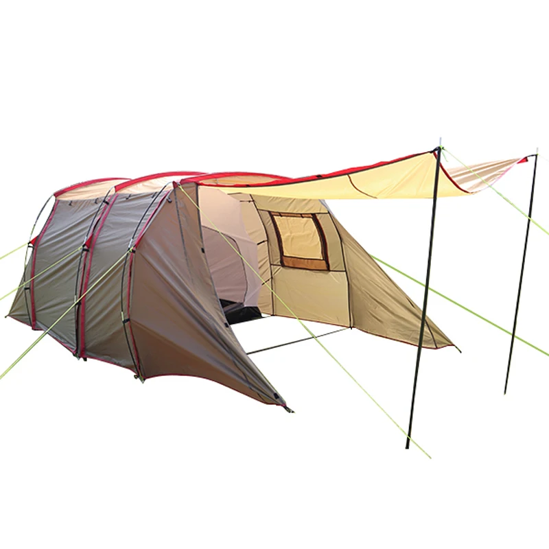 Large Space Outdoor Family Tent Wood Pile Luxury Double Deck Camping Tent Waterproof Tunnel Tent
Large Space Outdoor Family Tent Wood Pile Luxury Double Deck Camping Tent Waterproof Tunnel Tent