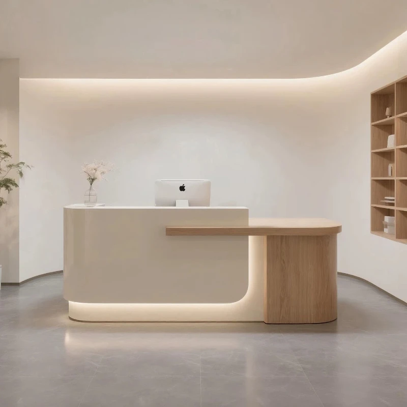 Custom Aesthetic Reception Desks Beauty Modern Front Workstations Reception Desks Specialty Luxury Empfangs Tresen Furniture
Custom Aesthetic Reception Desks Beauty Modern Front Workstations Reception Desks Specialty Luxury Empfangs Tresen Furniture