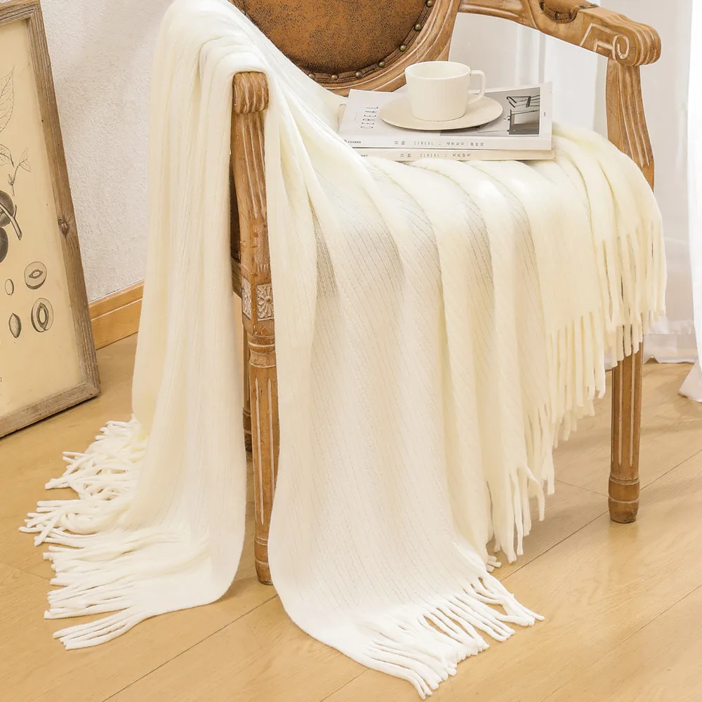 Nordic Knitted Throw Blanket Solid Color Shawl Travel Blanket Office Sofa Nap Decorative Knitted Bed Blanket
Nordic Knitted Throw Blanket Solid Color Shawl Travel Blanket Office Sofa Nap Decorative Knitted Bed Blanket