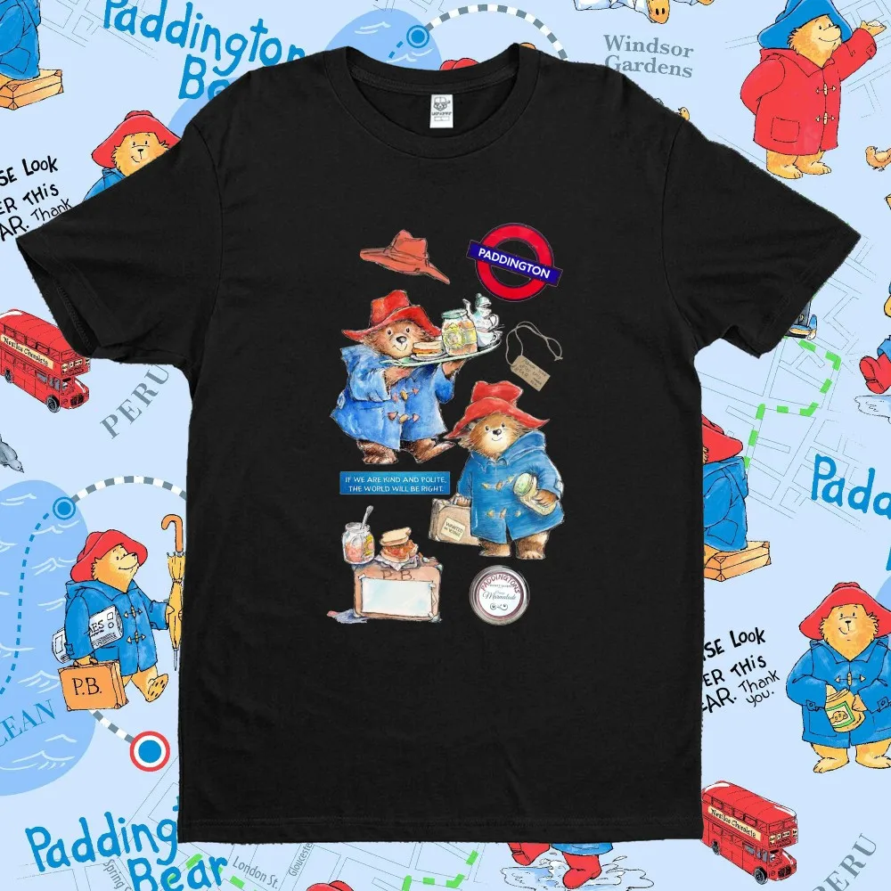 Paddington Bear in Londo Movie Fans Woman TShirt Summer Cotton Unisex Shirts Graphic Tees Men Women Y2k Tops Shirts for Women
Paddington Bear in Londo Movie Fans Woman TShirt Summer Cotton Unisex Shirts Graphic Tees Men Women Y2k Tops Shirts for Women
