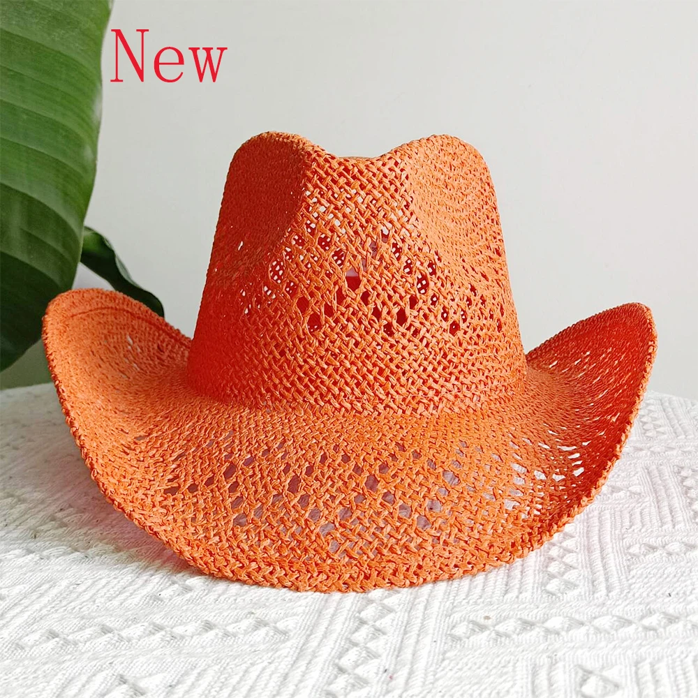 Western cowboy hat, unisex straw hollow cowboy hat, plastic brim, plastic cowboy hat
Western cowboy hat, unisex straw hollow cowboy hat, plastic brim, plastic cowboy hat